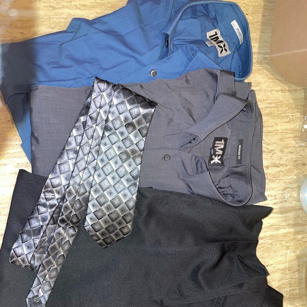 Bundle of Express 1MX men dress shirts, pant,tie